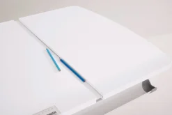 PAIDI Kinderschreibtisch »DIEGO CURVED GT, Schülerschreibtisch, ergonomisch, mitwachsend« stufenlos höhenverstellbar, geteilte Tischplatte neigbar