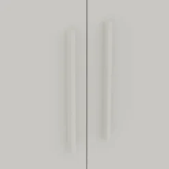 PAIDI Kleiderschrank »CUTIE LEA in Weiß, verschiedene Größen, Türen mit Soft-Close-Funktion« B/H/T ca. 95-131/200/52cm, mit 2 oder 3 Türen, Off-White,stabiler Drehtürenschrank aus Holz, mit Kleiderstangen & Einlegeböden