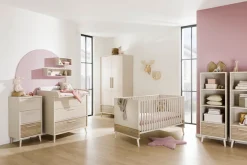 PAIDI Kleiderschrank »EEFJE in Beige mit Schublade und Türen, verschiedene Ausführungen« B/H/T ca. 95-123/139-204/41-57cm, mit 2 oder 3 Türen + Tiny-Variante,stabiler Drehtürenschrank aus Holz, mit Soft-Close-Funktion