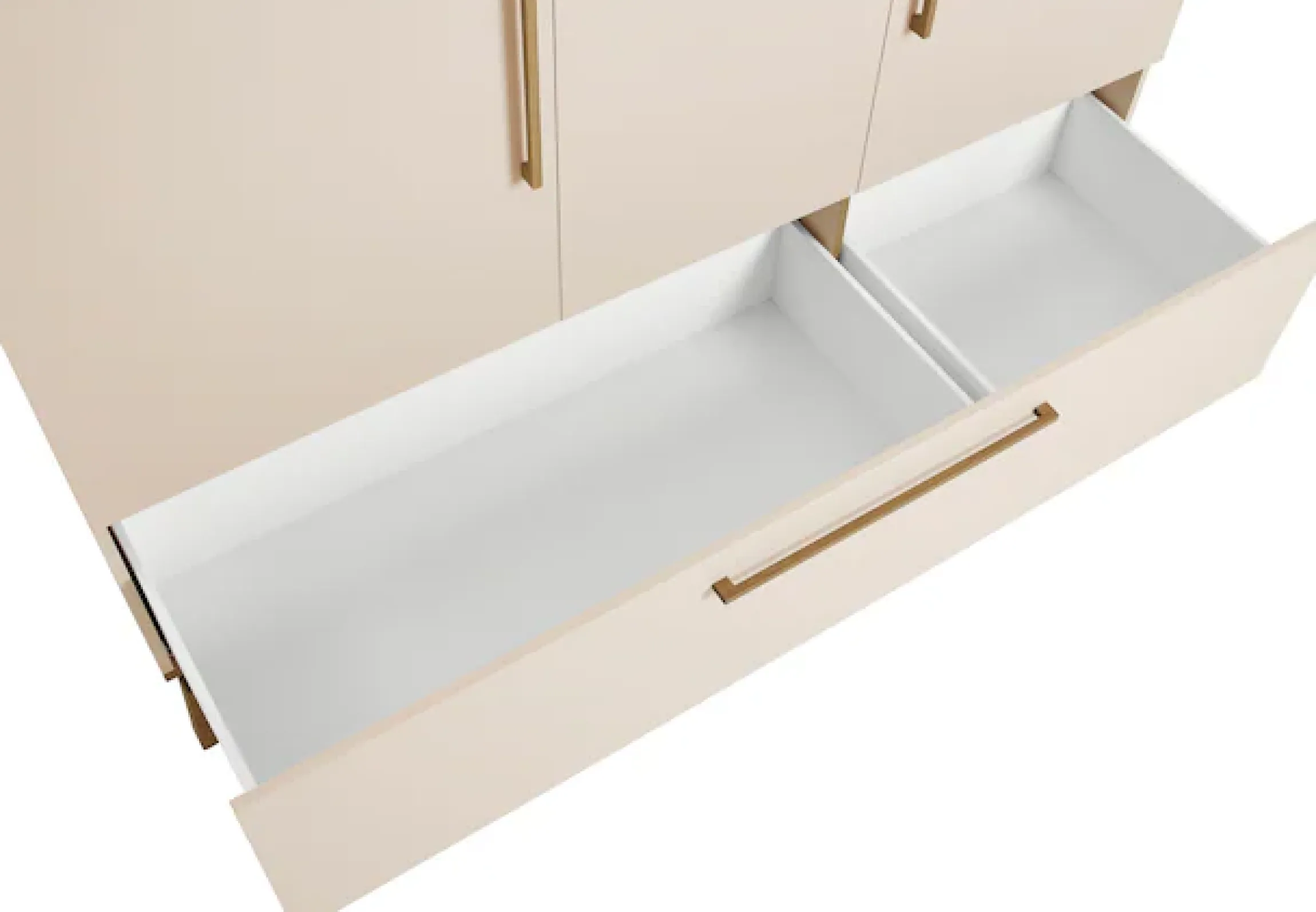 PAIDI Kleiderschrank »STIENE in Beige oder Grau, 3 Türen und 1 Schublade mit Soft-Close« B/H/T ca. 170/200/57cm,inkl Kleiderstange + Einlegeböden, Kleiderschrank mit Eiche Massivholz