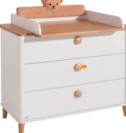 PAIDI Kopfteil »LOTTE & FYNN Steiff by PAIDI, Plüsch-Teddybär, Kantenschutz« extra weich gepolstert, passt auf jede Wickelkommode, waschbar