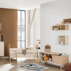PAIDI Lowboard »MILA & BEN Steiff by PAIDI in Beige,3 Türen mit Push-to-open« stabiles Regal mit Massivholz-Füßen, Standregal, geprüfte Qualität