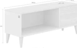 PAIDI Lowboard »MILA & BEN Steiff by PAIDI in Beige,3 Türen mit Push-to-open« stabiles Regal mit Massivholz-Füßen, Standregal, geprüfte Qualität