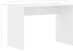 PAIDI Schreibtisch »CUTIE LEA in Weiß, 100x60cm Kinderschreibtisch« B/H/T ca. 100/72/60cm, Off-White,stabiler und langlebiger Schreibtisch, kratzfest, leicht zu reinigen