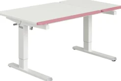 PAIDI Schreibtisch »TEENIO GT in verschiedenen Ausführungen, mitwachsend & ergonomisch« B/H/T ca. 130/53-79/75 cm, Kreideweiß,höhenverstellbarer Schülerschreibtisch, Platte bis 14° neigbar