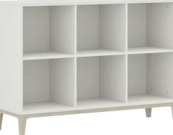 PAIDI Sideboard »CUTIE LEA in Weiß, 6 offene Fächer« B/H/T ca. 123/88/38cm, Off-White,modernes & stabiles Regal aus Holz, offenes Standregal