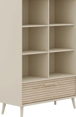 PAIDI Standregal »EEFJE mit Schublade, offenen Fächern, verschiedene Ausführungen« B/H/T ca. 48-95/139/41cm,Soft-Close, stabiles und langlebiges Regal, geprüfte Qualität