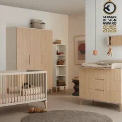 PAIDI Standregal »JONTE in Beige mit offenen Fächern, verschiedene Größen« B/H/T ca. 48-95/164/40cm, Cashmere-Beige,modernes & langlebiges Regal mit Massivholz-Füßen, Highboard