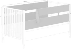 PAIDI Umbauseiten »MILA & BEN Steiff by PAIDI Sicherheits-Set« für den Umbau vom Babybett zum Juniorbett oder Kindersofa