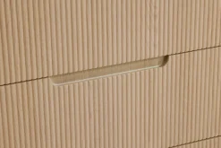 PAIDI Wickelkommode »JONTE in Beige & Eichefarben, 3 Schubladen mit Soft-Close, Vollauszug« bis 50 kg Kommode 124 cm Breite, Wickeltisch mit Massivholz-Füßen 124 cm