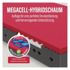 Paradies Kaltschaummatratze »Neuheit: Paradies Perfekta KS, 90x200, 140x200 cm & weitere Größen« 22 cm hoch Raumgewicht: 35 kg/m³ 1 Stk. tlg. Maximaler Komfort mit Memoryschaum und Klimaregulierung