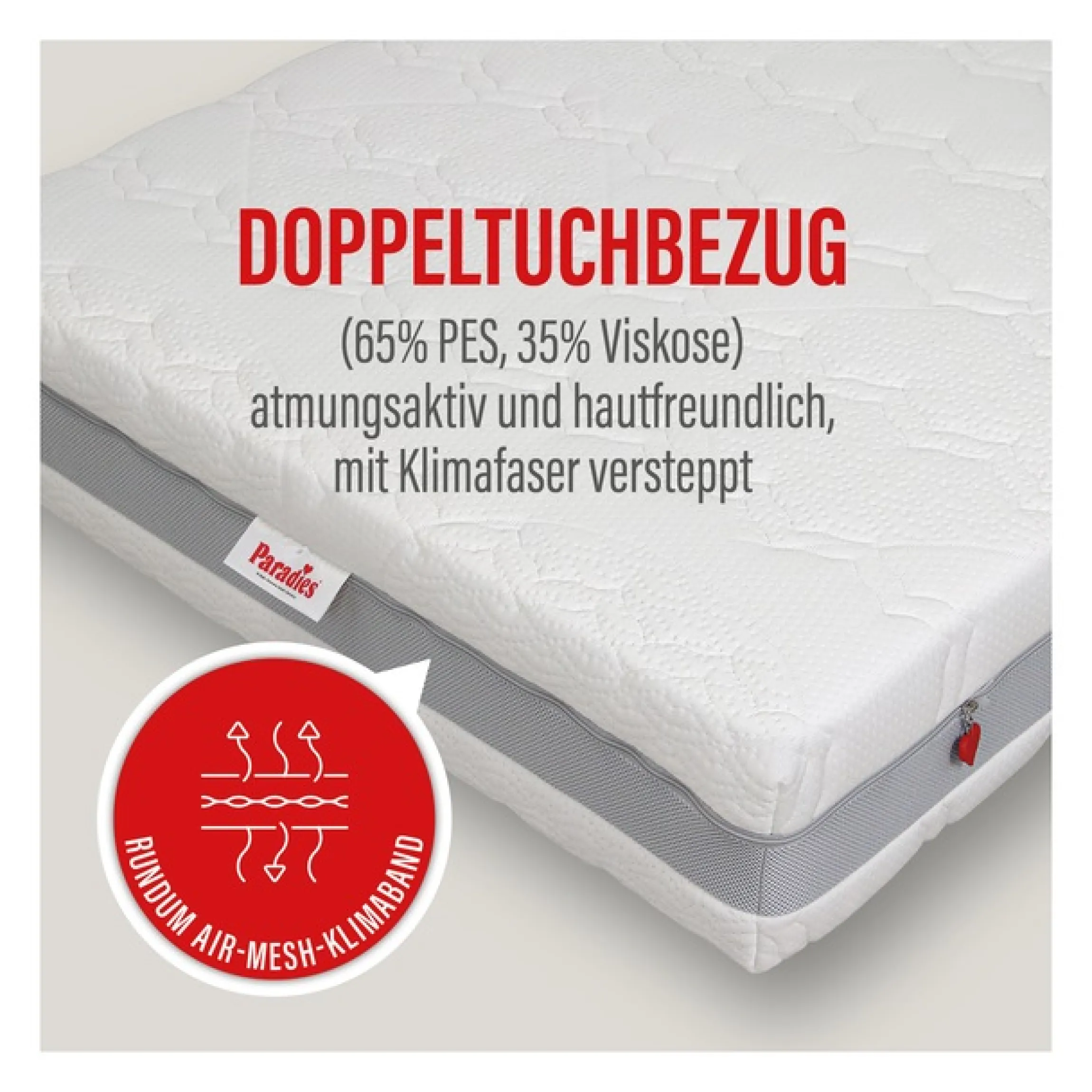 Paradies Kaltschaummatratze »Neuheit: Paradies Prolife Supreme, Testsieger Stiftung Warentest« 22 cm hoch Raumgewicht: 35 kg/m³ 1 Stk. tlg. Note GUT (2,2), getestet in 90x200 cm, Härtegrad 3