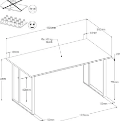 Parisot Büromöbel-Set »Start Up« Set, 1-tlg., 2 tlg. Gesamtarbeitsfläche 189 x 80cm