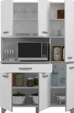 Parisot Buffet »Season 22, Made in Europe, viel Stauraum« B/H/T ca. 120x185x40, 1 Stk. tlg. 6 Türen, Regale, Arbeitsfläche, Schublade, ohne Elektrogeräte