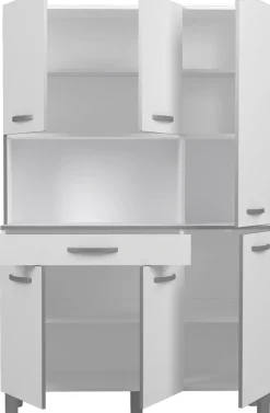 Parisot Buffet »Season 22, Made in Europe, viel Stauraum« B/H/T ca. 120x185x40, 1 Stk. tlg. 6 Türen, Regale, Arbeitsfläche, Schublade, ohne Elektrogeräte