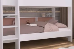 Parisot Etagenbett »Leo 11« Set,Farbige Rückwand an der Liegefläche drehbar