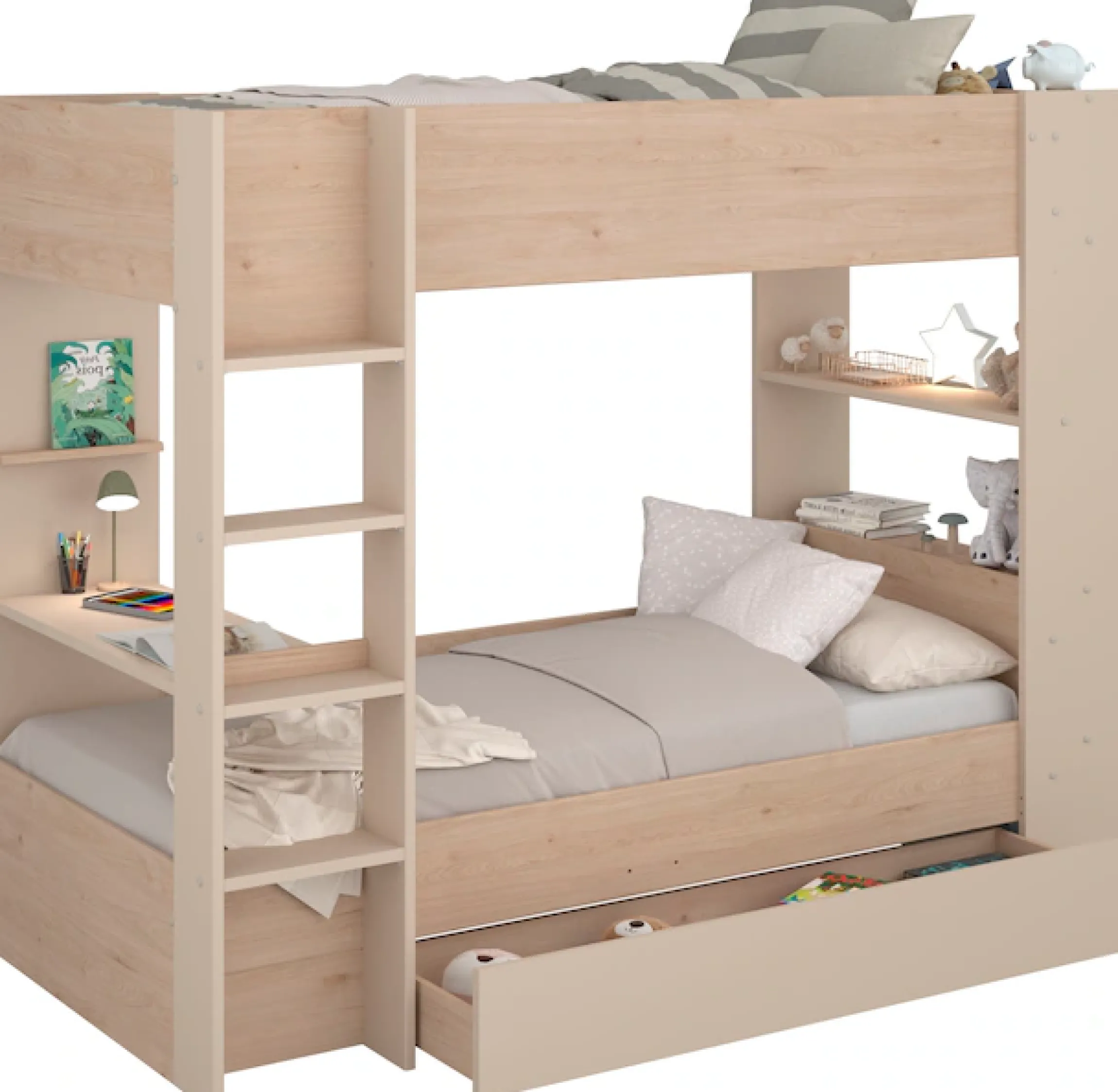 Parisot Etagenbett »Oasis 1« Set,4 Stellvarianten möglich, incl. 2 x Matratzenauflagen