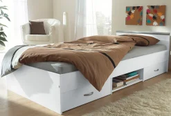 Parisot Funktionsbett »Stauraumbett,« teilbar in 2 Einzelbetten,in 2 Breiten, pflegeleichte Kunststoffoberfläche, mit extra Stauraum