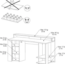 Parisot Gamingtisch »Meta 1« Set, 2 Stk. tlg.