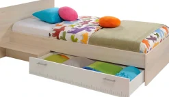 Parisot Jugendbett »Charly« Einzelbett, mit Bettschubkasten und Ablagefläche