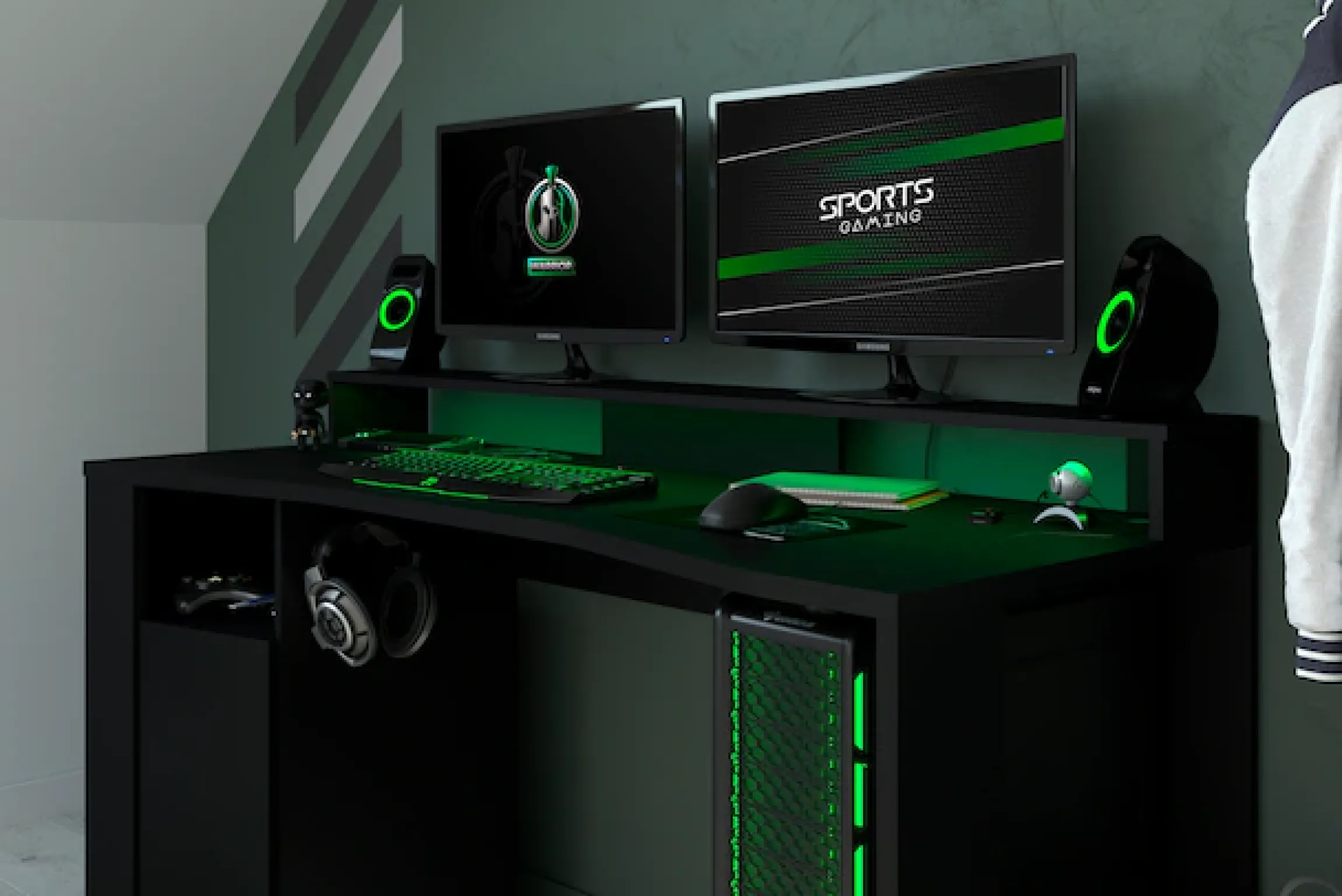 Parisot Jugendzimmer-Set »Gaming - Set« 2 Stk. tlg. Gaming-Set