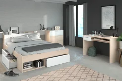 Parisot Jugendzimmer-Set »Most« Set, Bett mit Schubkästen, Schreibtisch und Schubkastenkommode, 3 Stk. tlg.