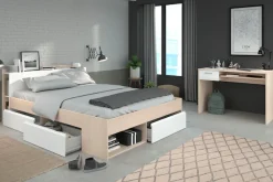 Parisot Jugendzimmer-Set »Most« Set, Bett mit Schubkästen und Schreibtisch, 2 Stk. tlg.