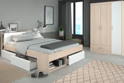Parisot Jugendzimmer-Set »Most« Set, Bett mit Schubkästen und Kleiderschrank, 2 Stk. tlg.