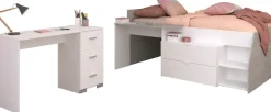 Parisot Jugendzimmer-Set »Parisot Milky 17« 2 Stk. tlg. halbhohes Hochbett