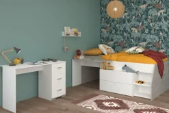 Parisot Jugendzimmer-Set »Parisot Milky 17« 2 Stk. tlg. halbhohes Hochbett