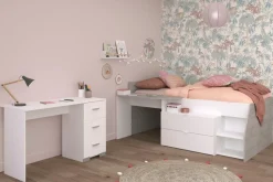 Parisot Jugendzimmer-Set »Parisot Milky 17« 2 Stk. tlg. halbhohes Hochbett