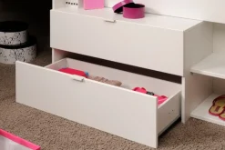 Parisot Jugendzimmer-Set »Parisot Milky 14« Bestehend aus halbhohem Hochbett und 2-trg. Kleiderschrank, 2 Stk. tlg.