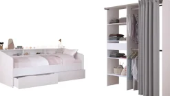 Parisot Jugendzimmer-Set »Parisot Sleep 11« Set, 2 tlg. Rückwand am Bett drehbar - Weiss oder Eiche