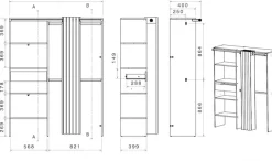Parisot Jugendzimmer-Set »Parisot Sleep 11« Set, 2 tlg. Rückwand am Bett drehbar - Weiss oder Eiche