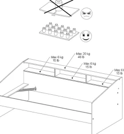 Parisot Jugendzimmer-Set »Parisot Sleep 11« Set, 2 tlg. Rückwand am Bett drehbar - Weiss oder Eiche