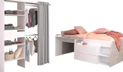 Parisot Jugendzimmer-Set »Parisot Milky 21« Set, 2-teilig, 2 tlg. inklusive Schubkastenkommode, viel Stauraum, Ablagefläche Liegefläche
