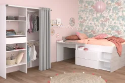 Parisot Jugendzimmer-Set »Parisot Milky 21« Set, 2-teilig, 2 tlg. inklusive Schubkastenkommode, viel Stauraum, Ablagefläche Liegefläche