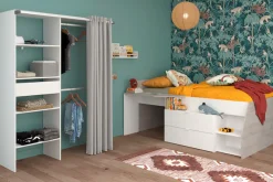 Parisot Jugendzimmer-Set »Parisot Milky 21« Set, 2-teilig, 2 tlg. inklusive Schubkastenkommode, viel Stauraum, Ablagefläche Liegefläche