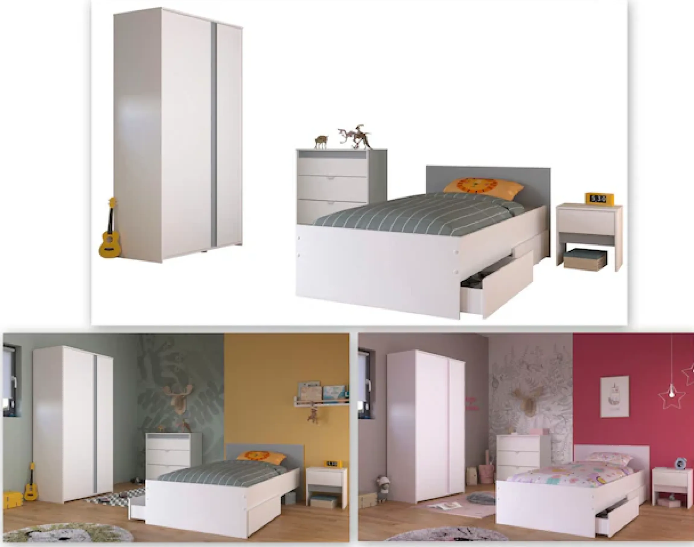 Parisot Jugendzimmer-Set »Pirouette« Set, 5 Stk. tlg.
