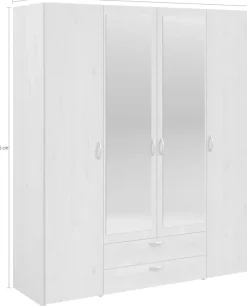 Parisot Kleiderschrank »Daily« 1 Stk. tlg. zwei Türen mit Spiegel