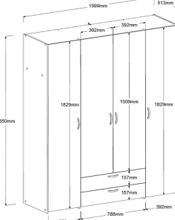 Parisot Kleiderschrank »Daily 1«