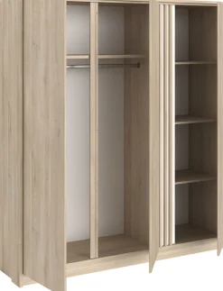 Parisot Kleiderschrank Packung, 1 Stk. tlg. Einsatz am Kleiderschrank drehbar von Eiche Nachbildung auf Weiss