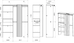 Parisot Mehrzweckschrank »Bari 2« Packung, 1 Stk. tlg.