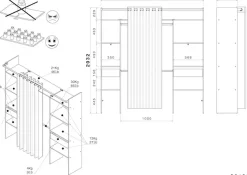 Parisot Mehrzweckschrank »Combi 2« Set, 1 Stk. tlg.
