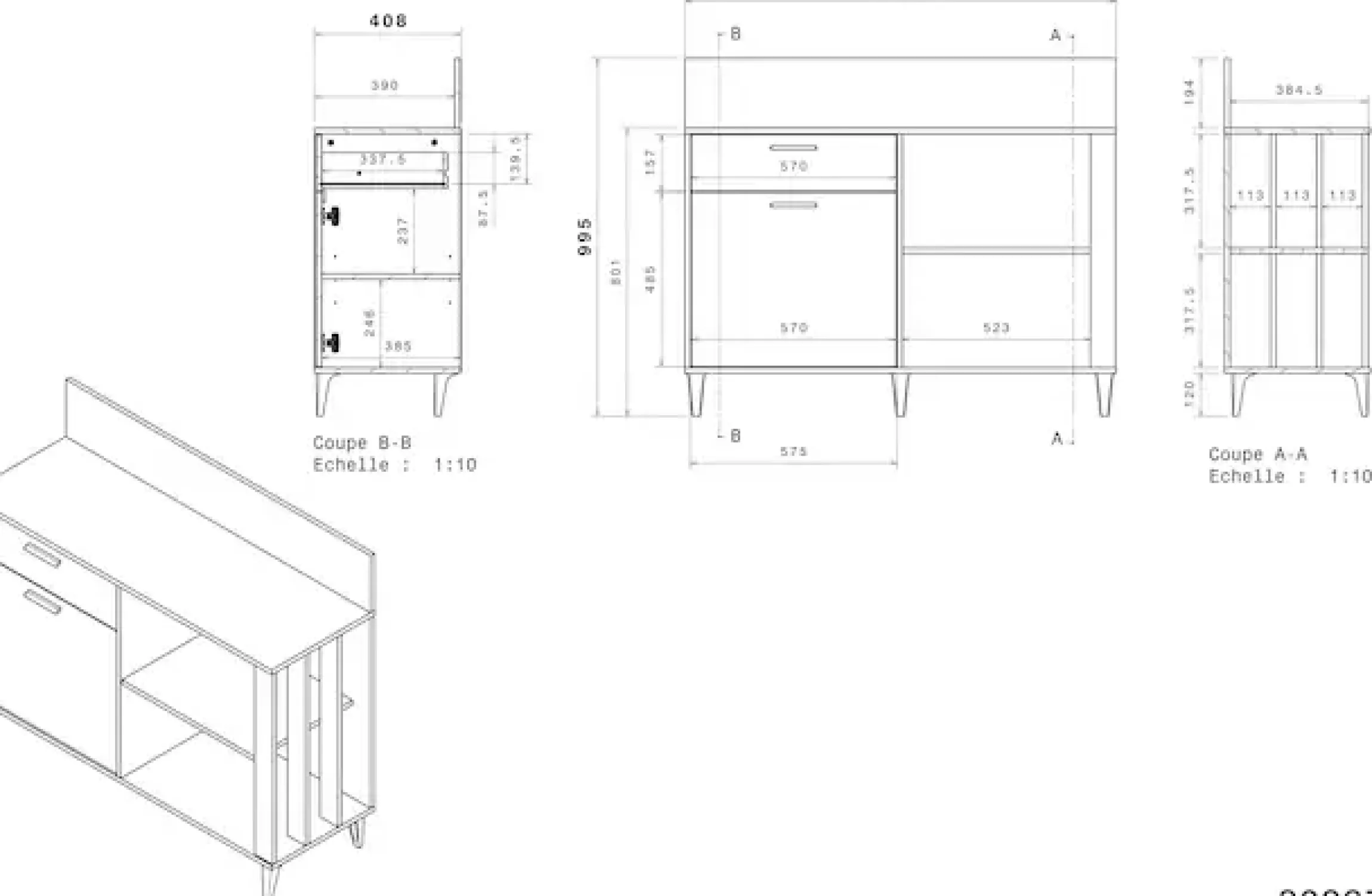Parisot Mehrzweckschrank »Gala 12« 1 Stk. tlg.