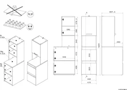 Parisot Mehrzweckschrank-Set »Laundry 4« Set, 2 Stk. tlg.