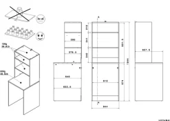 Parisot Mehrzweckschrank-Set »Laundry 4« Set, 2 Stk. tlg.