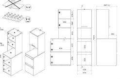 Parisot Mehrzweckschrank-Set »Laundry 2« Set, 3-teilig, 5 Stk. tlg.