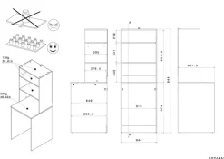 Parisot Mehrzweckschrank-Set »Laundry 1« Komplett-Set, 4 Stk. tlg.