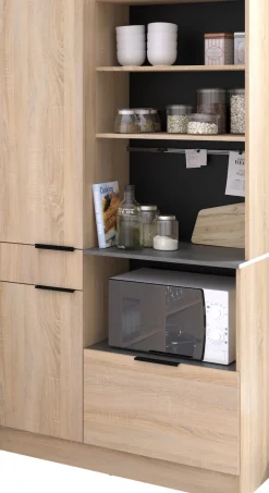 Parisot Schrank-Set »,Breite 300 cm, ohne E-Geräte« variabel stellbar, mit Kabeldurchlass,melaminharzbeschichtet, 6 Stk. tlg.